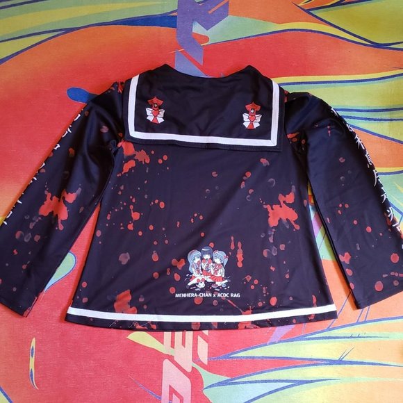 Official Menhera × ACDC RAG Torii Sailor Shirt Anime - Picture 3 of 4